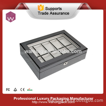 Luxury 10 Slots Wooden watch display box wholesale